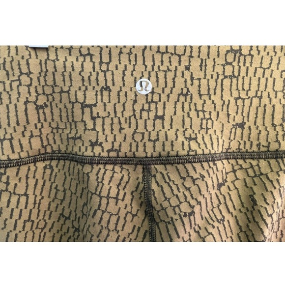 LULULEMON Leggins Womens Size 6 Olive Green - Picture 9 of 10